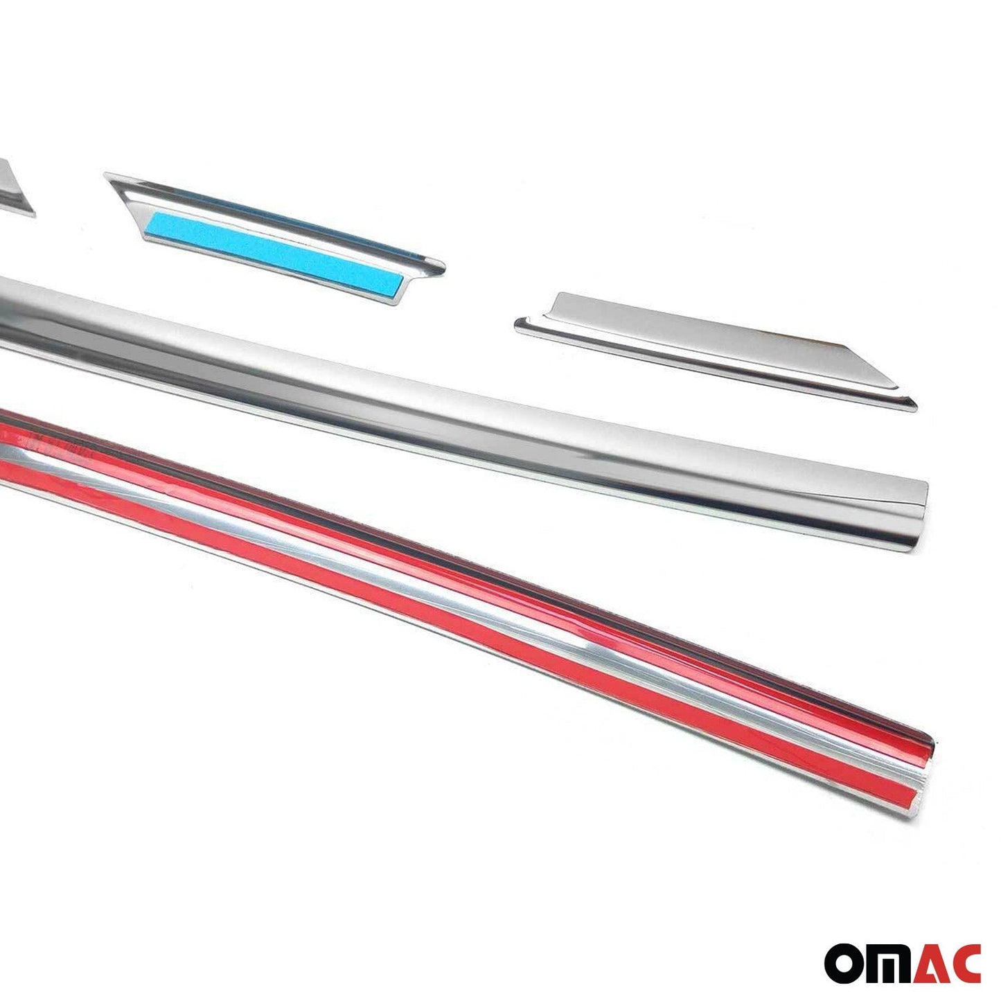 Benzi decorative grilă auto pentru Nissan Primastar 2001-2014, crom-argintiu, 6 buc.