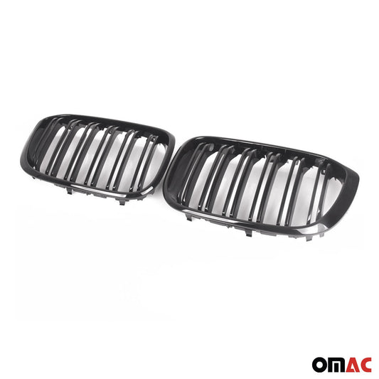 2018-2024 BMW X4 G02 Nieren Grill Kühlergrill Schwarz Glanz