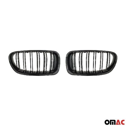 2010-2016 BMW 5er F10 M-Tech Nieren Grill Kühlergrill Schwarz Glanz