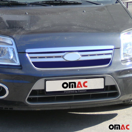 Benzi decorative grilă auto pentru Ford Tourneo Connect 2006-2009, argintiu cromat