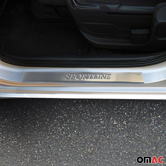 Ornamente prag uși pentru BMW X3 E83 2003-2010, oțel inoxidabil, sport, set 4 piese