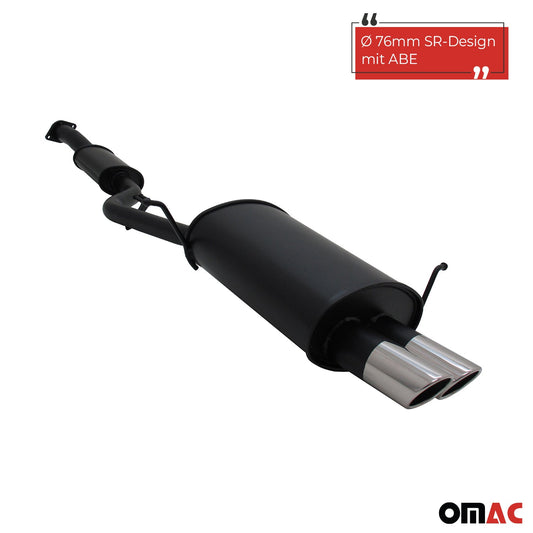 Novus Sportauspuff für BMW E36 Compact 318Ti 2x76mm SR-Design mit ABE