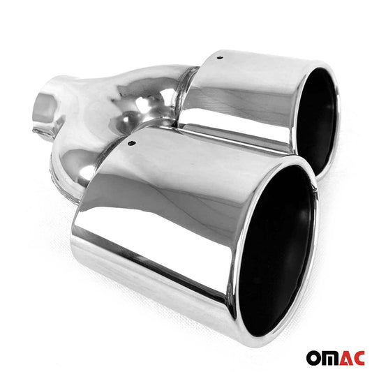 Ornamente de evacuare din oțel inoxidabil cromat pentru Mercedes CLK A209 C209 2002-2010