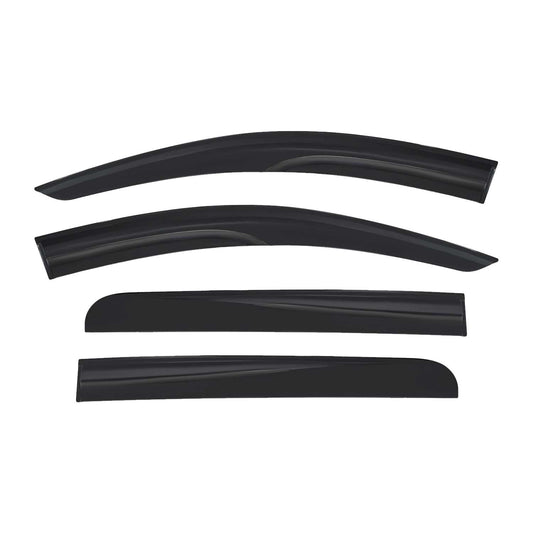 4x Windabweiser Regenabweiser für Fiat Fullback 2016-2021 Acryl Dunkel