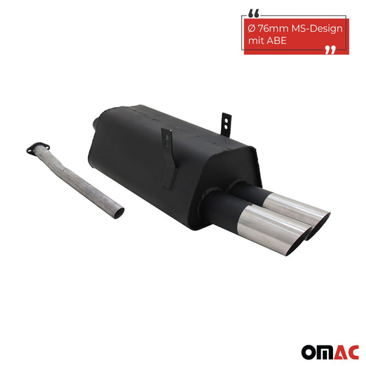 Novus Sportauspuff für BMW 3er E36 320 / 323 2x76mm MS-Design mit ABE