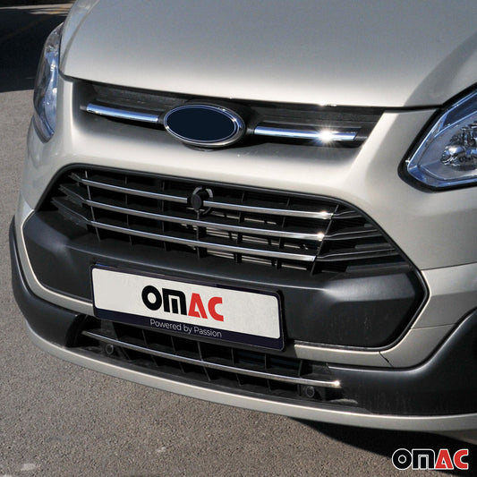 Benzi decorative grilă auto pentru Ford Transit Custom 2013-2018, cromate, 5 buc.