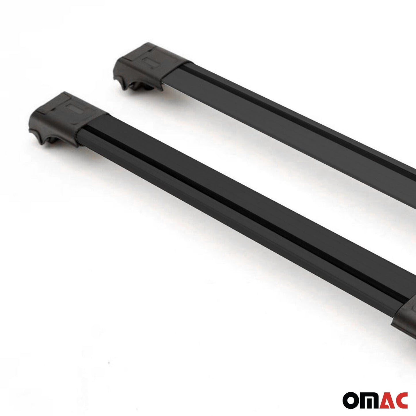 Portbagaj de plafon pentru Fiat Panda 2012-2025, aluminiu, negru, 2x