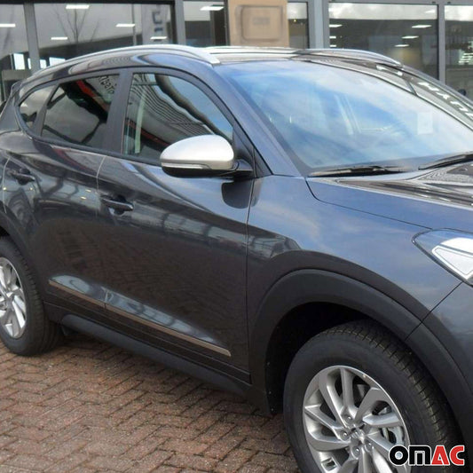 2015-2020 Hyundai Tucson Spiegelabdeckung Spiegelkappen Stahl Silber