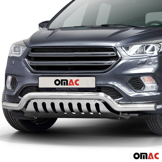 Bară de protecție față din oțel inoxidabil pentru Ford Kuga 2017-2025 ABE Silver Protection