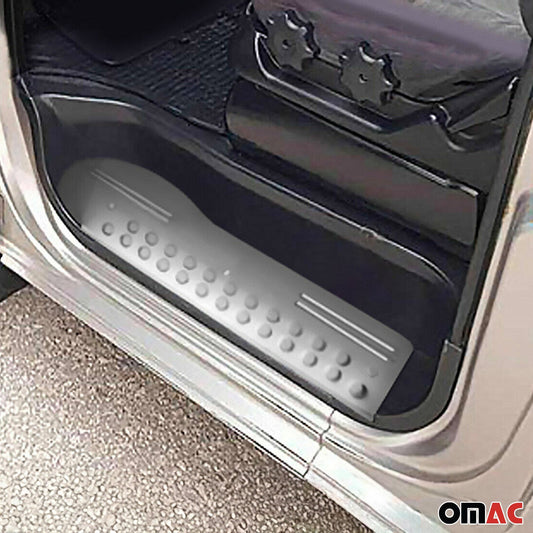 Ornamente prag ușă pentru Hyundai Starex H-1, oțel inoxidabil, argintiu, set 3 piese