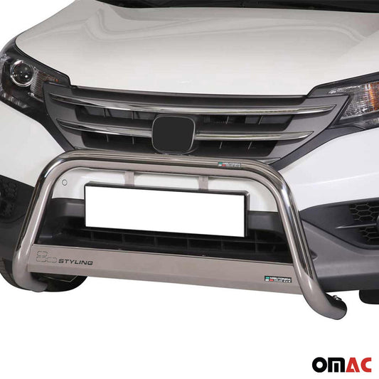 Frontbügel Frontschutzbügel für Honda CR-V 2012-2015 ø63mm Stahl Silber Schutz