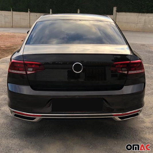 Zderzak dyfuzor rama wydechu do VW Passat B8.5 Sedan 2019-2025 chrom