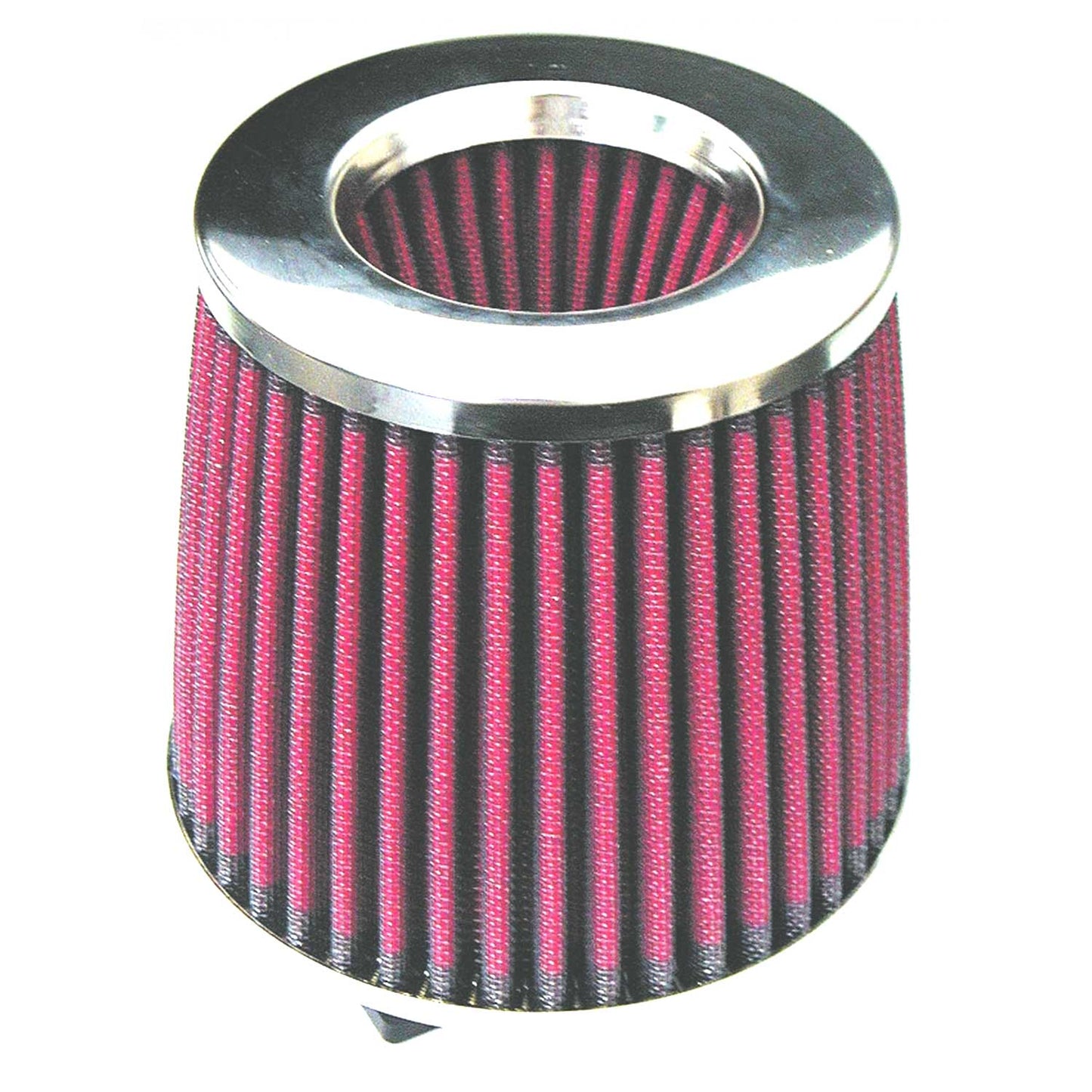 JOM offener Sport Luftfilter Rot inkl. Adapterringe für Universal Rot Chrom