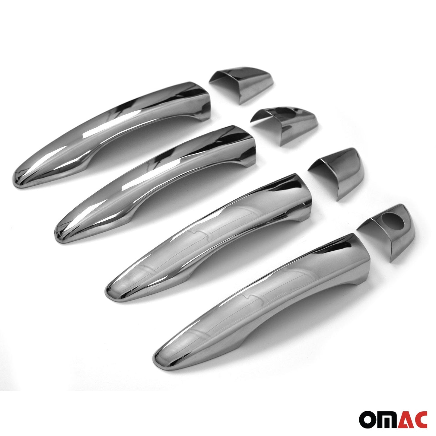 Ornamente mâner ușă pentru Citroen C4 Spacetourer 2018-2024 4 uși H2 oțel inoxidabil set 8 piese