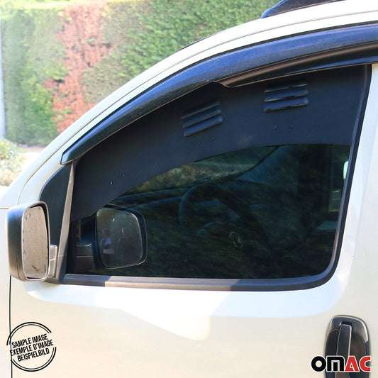 Lüftungsgitter Be & Entlüftung für Peugeot Partner 2019-2025 Alu Schwarz 2tlg