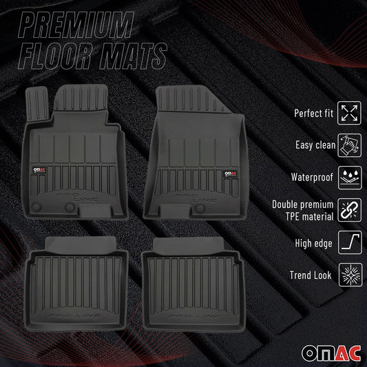 Covorașe auto Hyundai i40 2014-2019, TPE, negre, 4 buc.