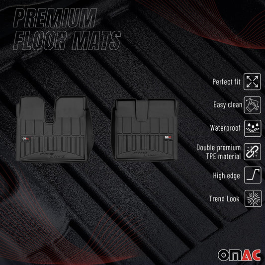 Covorașe auto MAN TGX 2020-2025, TPE, negre, 2 buc.