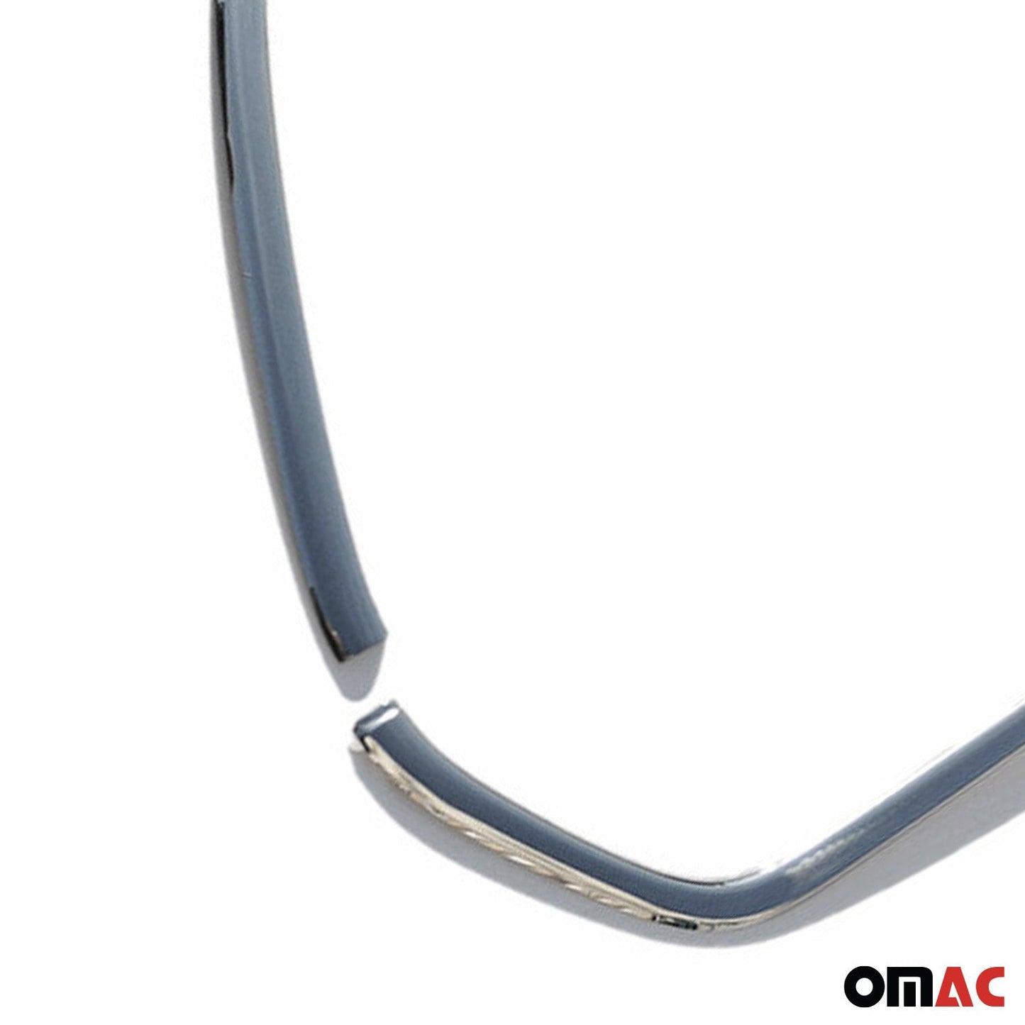 Benzi decorative grilă auto pentru Ford Transit 2014-2024, oțel inoxidabil, argintiu, 2x