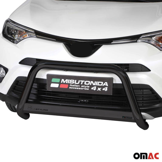Bară de protecție/buton față pentru Toyota RAV4 Hybrid One 2016-2018 ø63 Negru