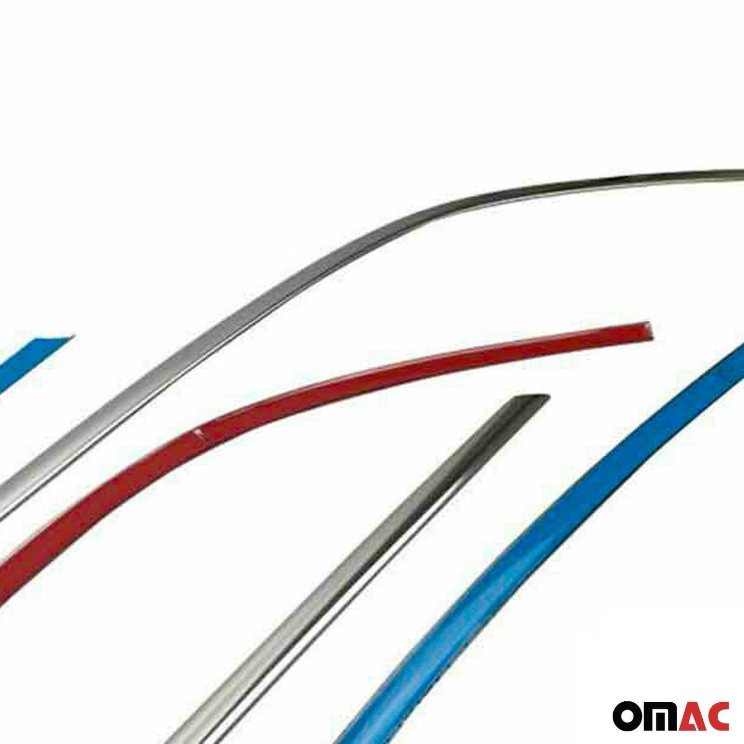 Benzi decorative pentru geamuri Renault Megane 2015-2020, oțel inoxidabil cromat, 6 bucăți