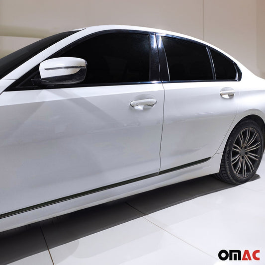 Seitentürleiste Türleisten Türschutz für VW Passat 2010-2015 Alu Schwarz 4x