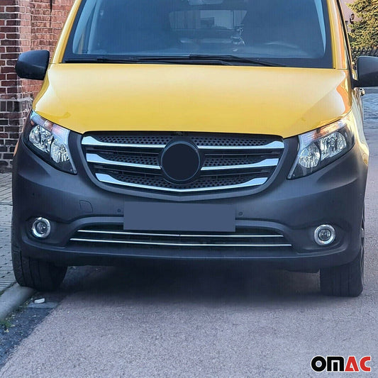 Grilă radiator Mercedes Vito W447, model Mixto, 2014-2019, crom, 2 benzi