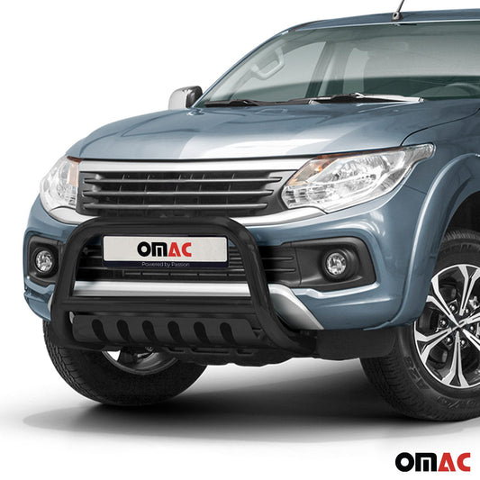 Bară de protecție față din oțel inoxidabil pentru Fiat Fullback 2016-2021 cu ABE (omologare de tip germană) Negru