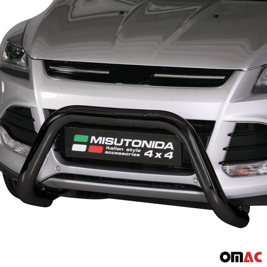 Bară de protecție/buton față pentru Ford Kuga 2013-2016, ø76mm, oțel, negru, protecție