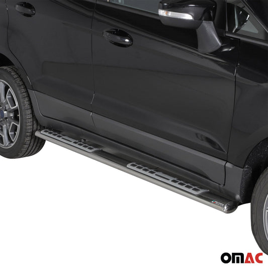 Praguri/praguri laterale din oțel inoxidabil pentru Ford Ecosport 2013-2017, argintii