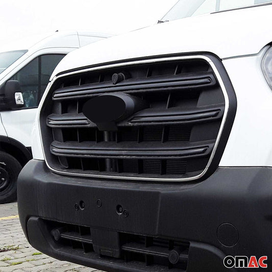 Benzi decorative grilă auto pentru Ford Transit 2019-2025, oțel inoxidabil, argintiu, 4x