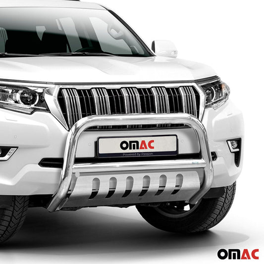 Frontbügelschutz Frontschutzbügel für Toyota Land Cruiser 150 2017-22 ABE Silber