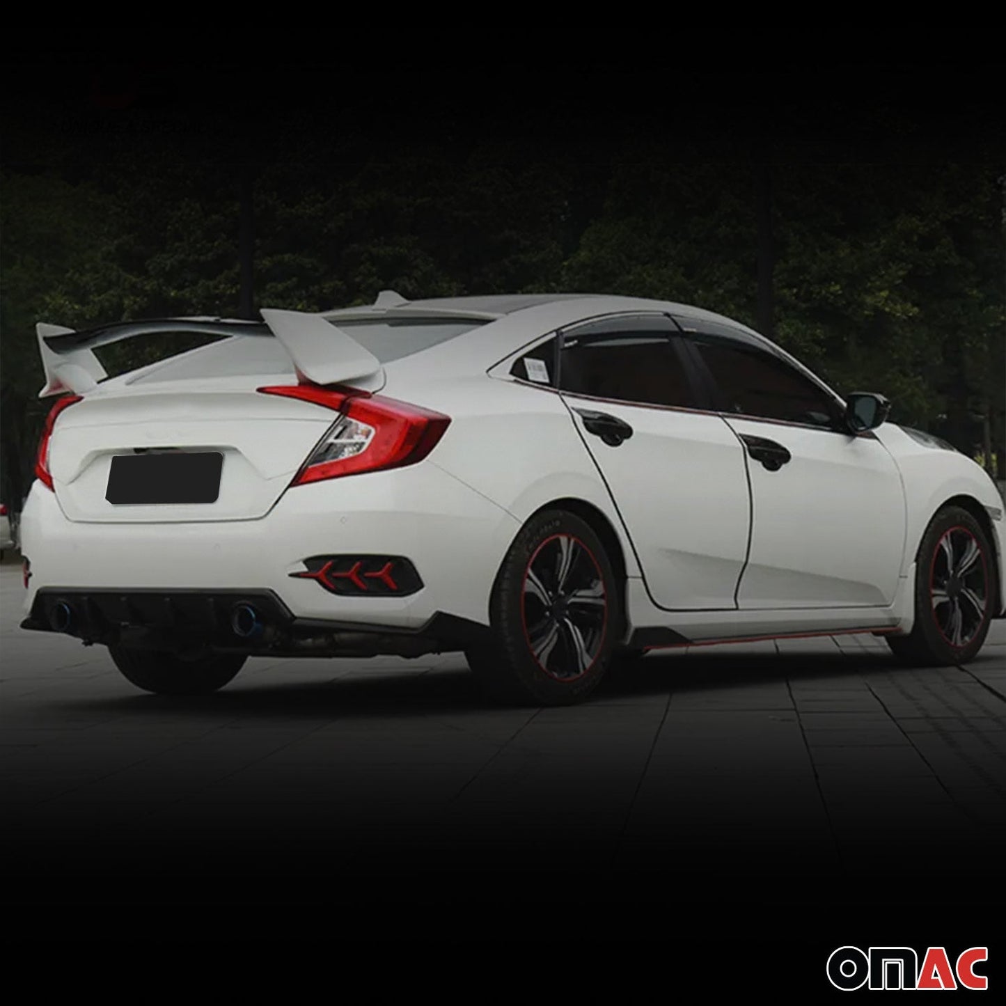 2016-2021 Honda Civic X Limo Type-R Heckspoiler Hecklippe Grundiert