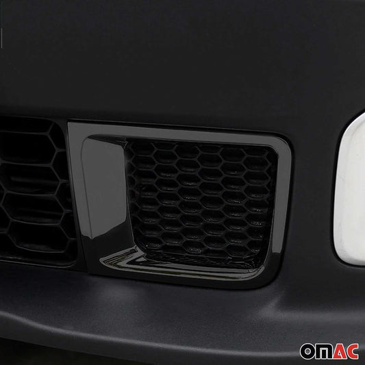 Benzi decorative grilă auto pentru Jeep Renegade 2015-2019, ABS cromat, finisaj închis, 2x