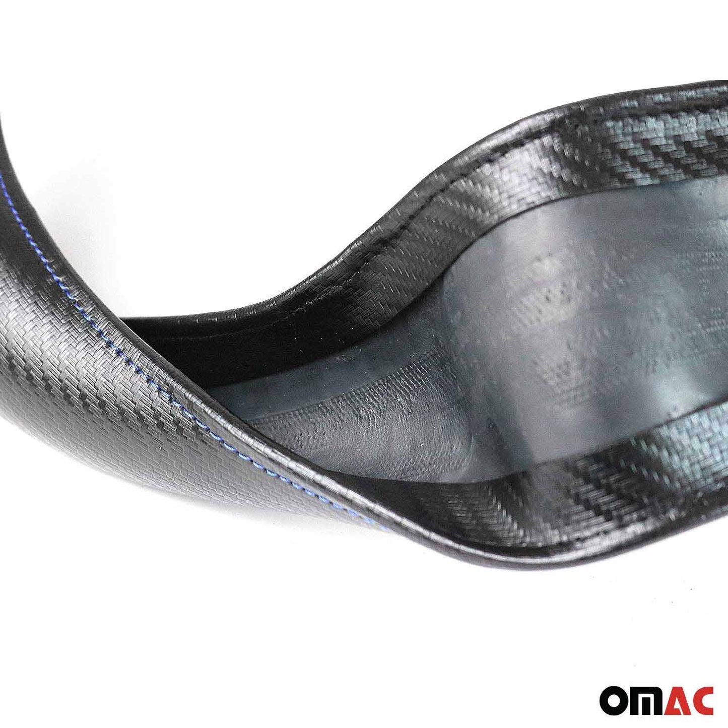 Lenkradbezug Lenkradschoner Lenkrad Abdeckung Schwarz Blau Streifen Ø 38-40 cm