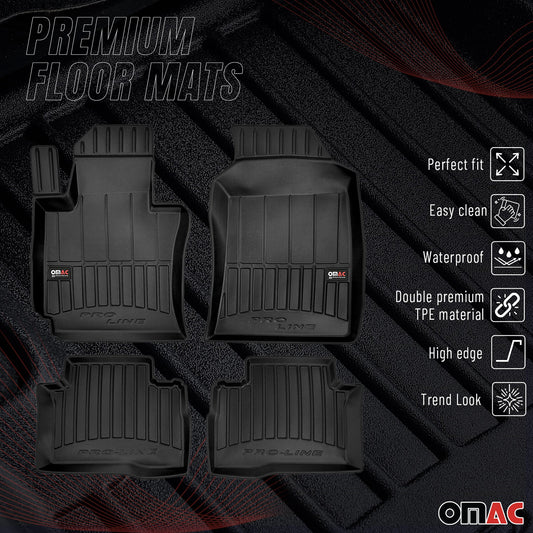 2015-2025 Ssangyong Tivoli Fußmatten TPE Schwarz 3 tlg