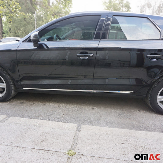 Seitentürleiste Türleisten Türschutzleiste für VW Passat B7 2010-2015 Chrom 4x