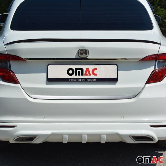 Bandă decorativă portbagaj, bandă decorativă spate pentru Fiat Tipo 2015-2025 hatchback, oțel inoxidabil cromat