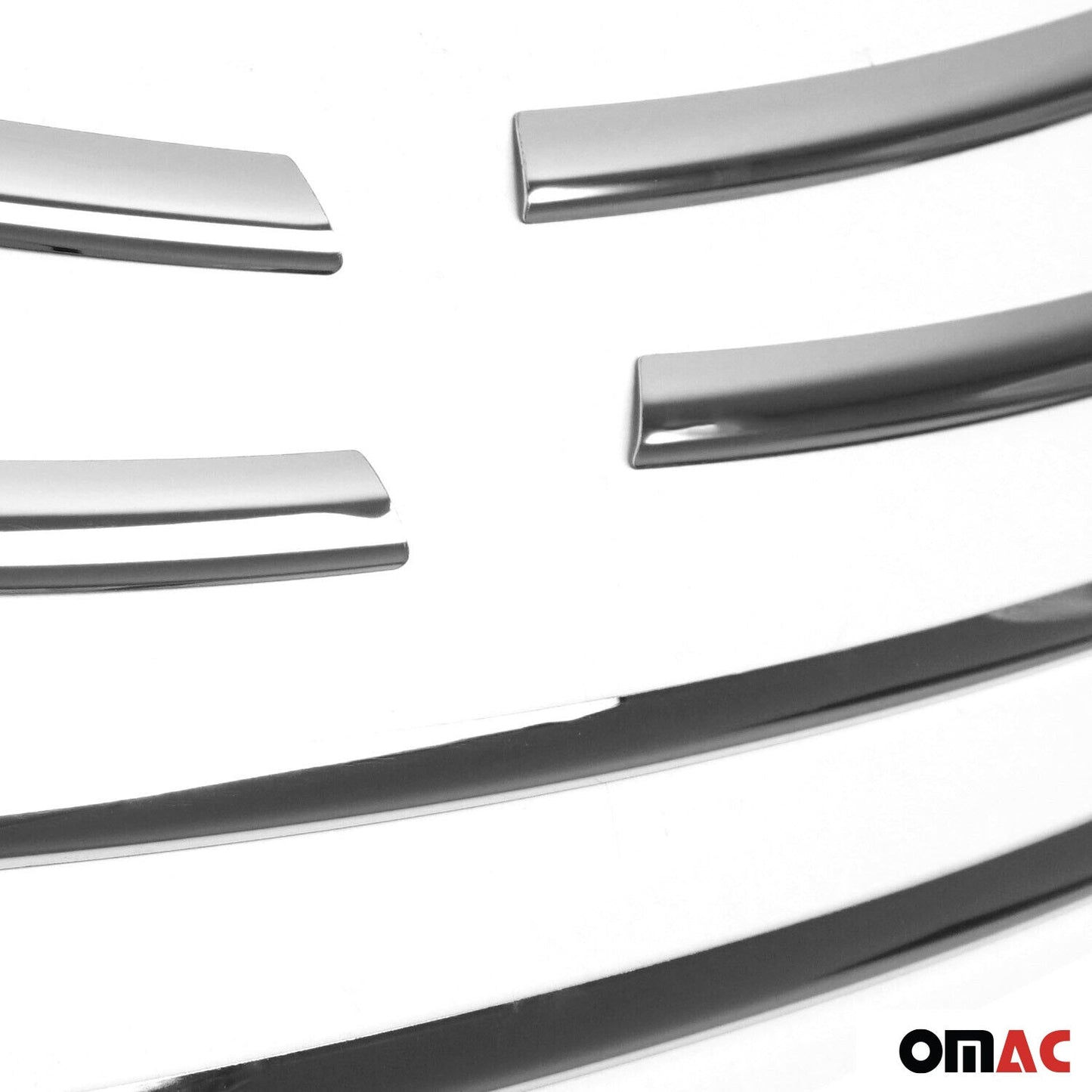 Benzi decorative grilă radiator pentru VW Jetta 2010-2014, oțel inoxidabil, argintiu, 6 bucăți