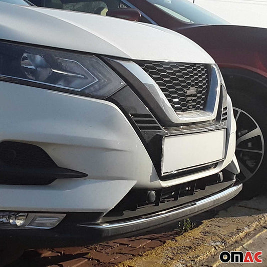 Benzi decorative grilă auto pentru Nissan Qashqai J11 2017-2021, argintiu cromat