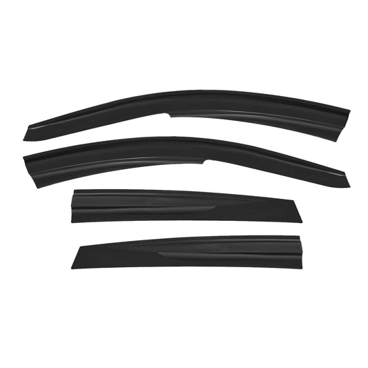 Windabweiser Regenabweiser für VW Polo 6R 2009-2017 Kunststoff Schwarz 4x