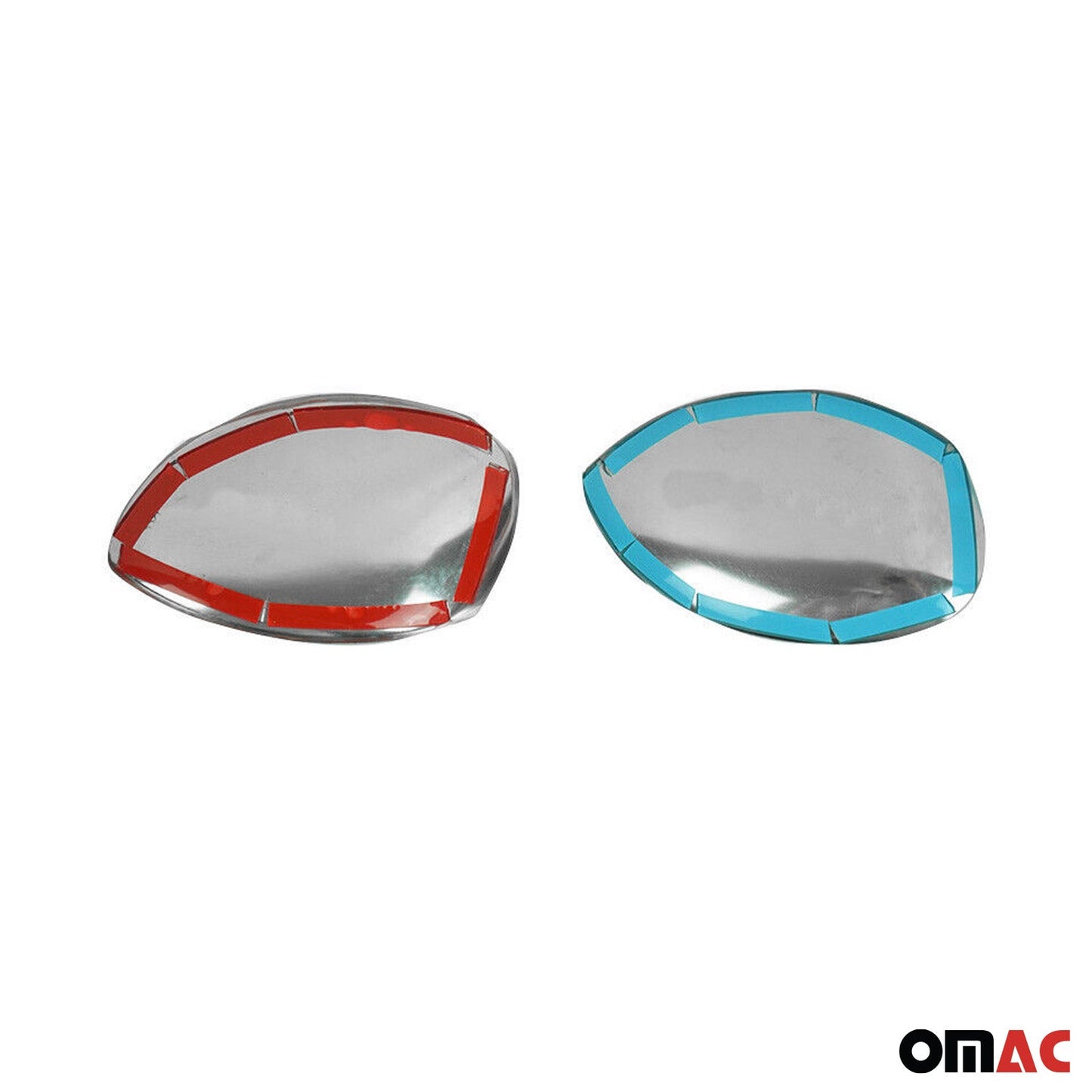 Spiegelkappen Spiegelabdeckung für Citroen C2 2003-2009 Edelstahl Silber 2tlg