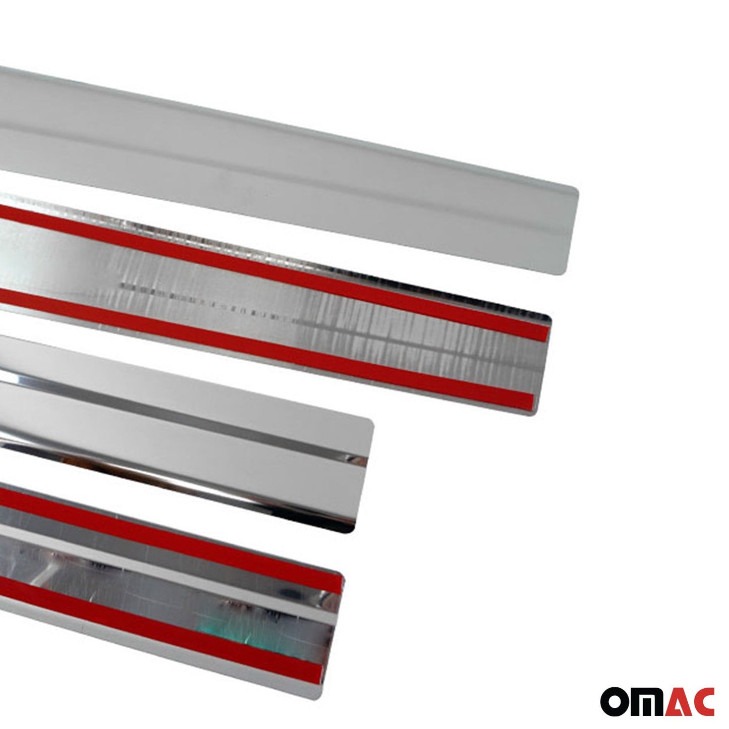 Protecții prag ușă pentru Ford Tourneo Courier 2014-2024, oțel inoxidabil, 4x