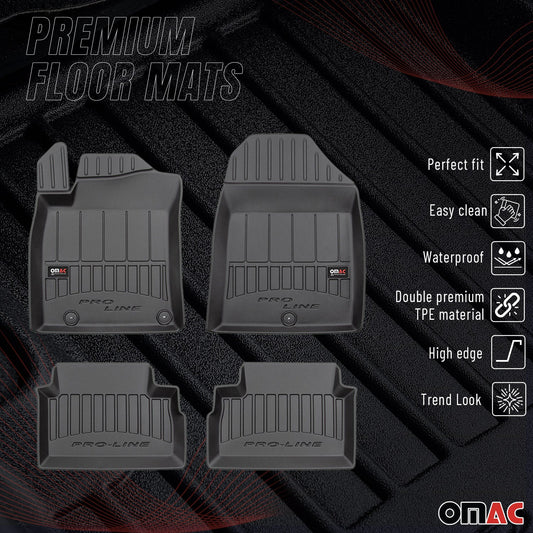 Covorașe auto Kia Ceed 2018-2025, TPE, negre, 4 buc.