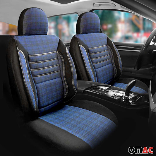 Schonbezüge Sitzschoner Sitzbezüge für VW Crafter 2006-2025 Schwarz Blau 1 Sitz
