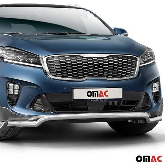 Bară de protecție/buton față pentru Kia Sorento 2018-2025 Low cu ABE (omologare de tip germană) Oțel Argintiu