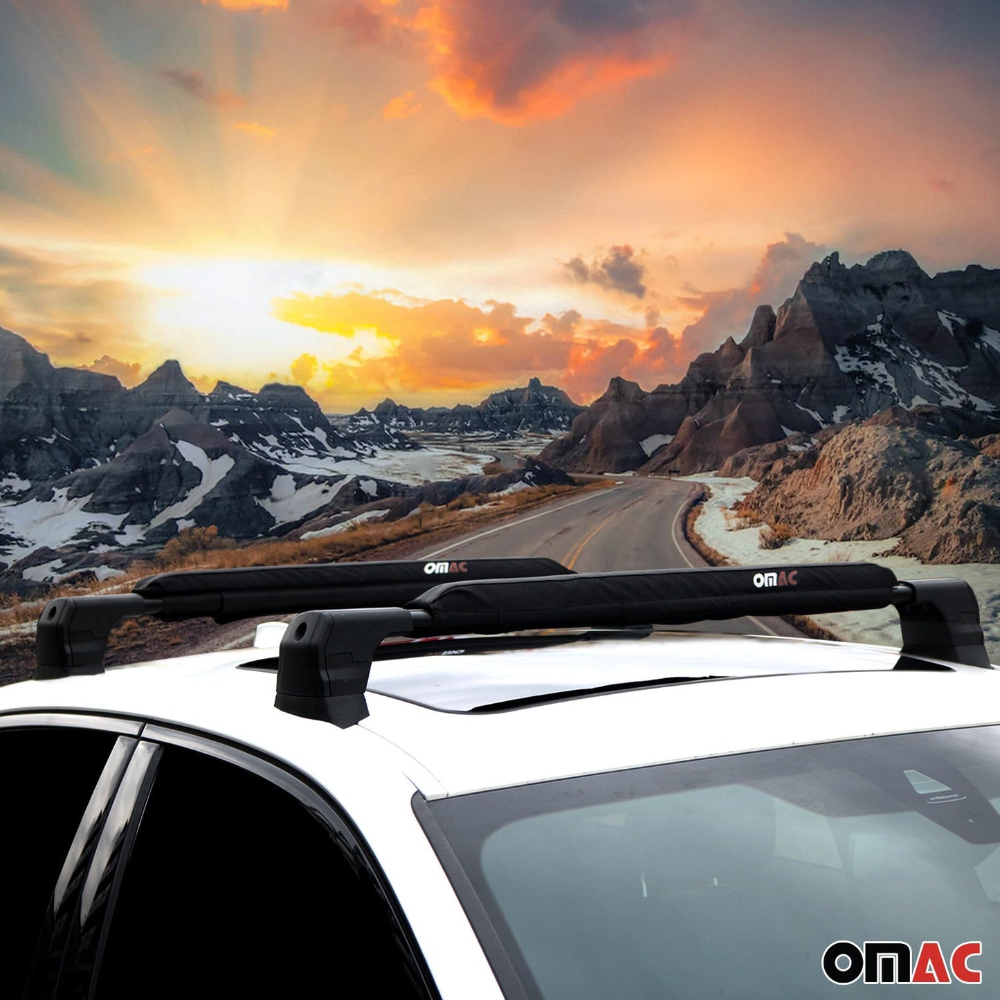 Dachträgerauflagen Surfbretträger Windsurf Pad Dachträger Kanu Kajak 48cm 2x SET