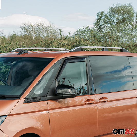 Dachreling Relingträger für VW T7 Multivan 2022-2025 Alu Silber L1 L2 2x