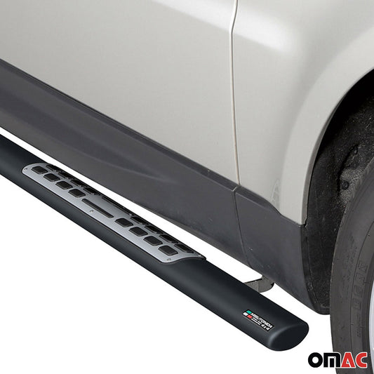 Stahl Seitenschweller Schwellerrohre für Range Rover Sport 2014-2017 Schwarz