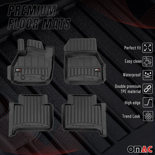 Covorașe auto Renault Zoe 2012-2025, TPE, negre, 4 buc.