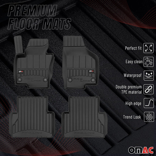 2010-2025 VW Sharan Fußmatten TPE Schwarz 4 tlg